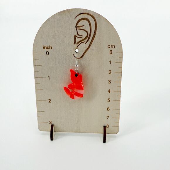 Shrimp Earrings, Shrimp Gifts, Novelty Earrings, Sushi Earrings - Picture 3 of 4